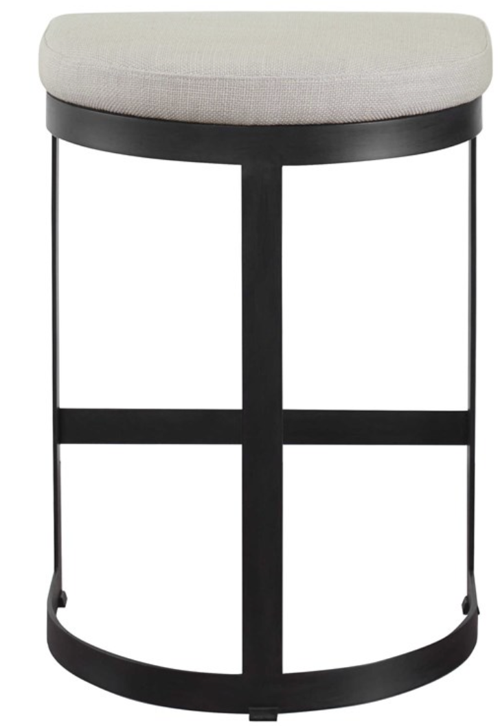 Ivanna Counter Stool, Black