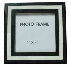 Black and White lined Frame