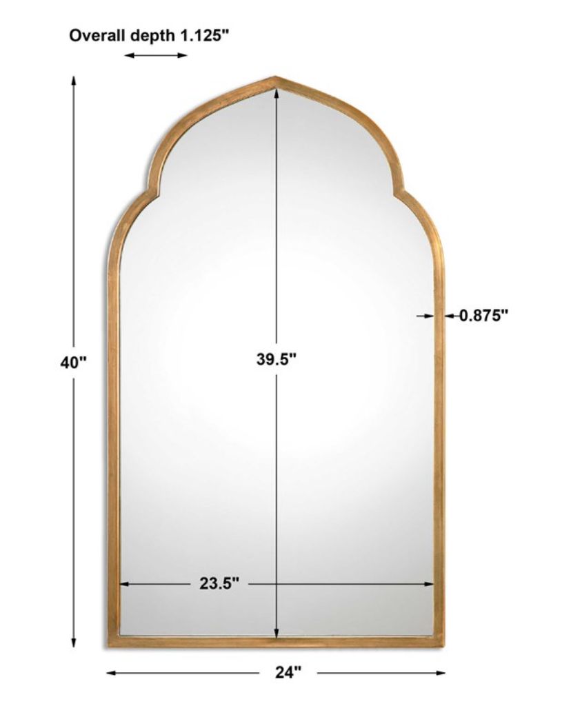 KENITRA GOLD ARCH MIRROR