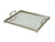 Silver Rectangle Mirrored Tray
