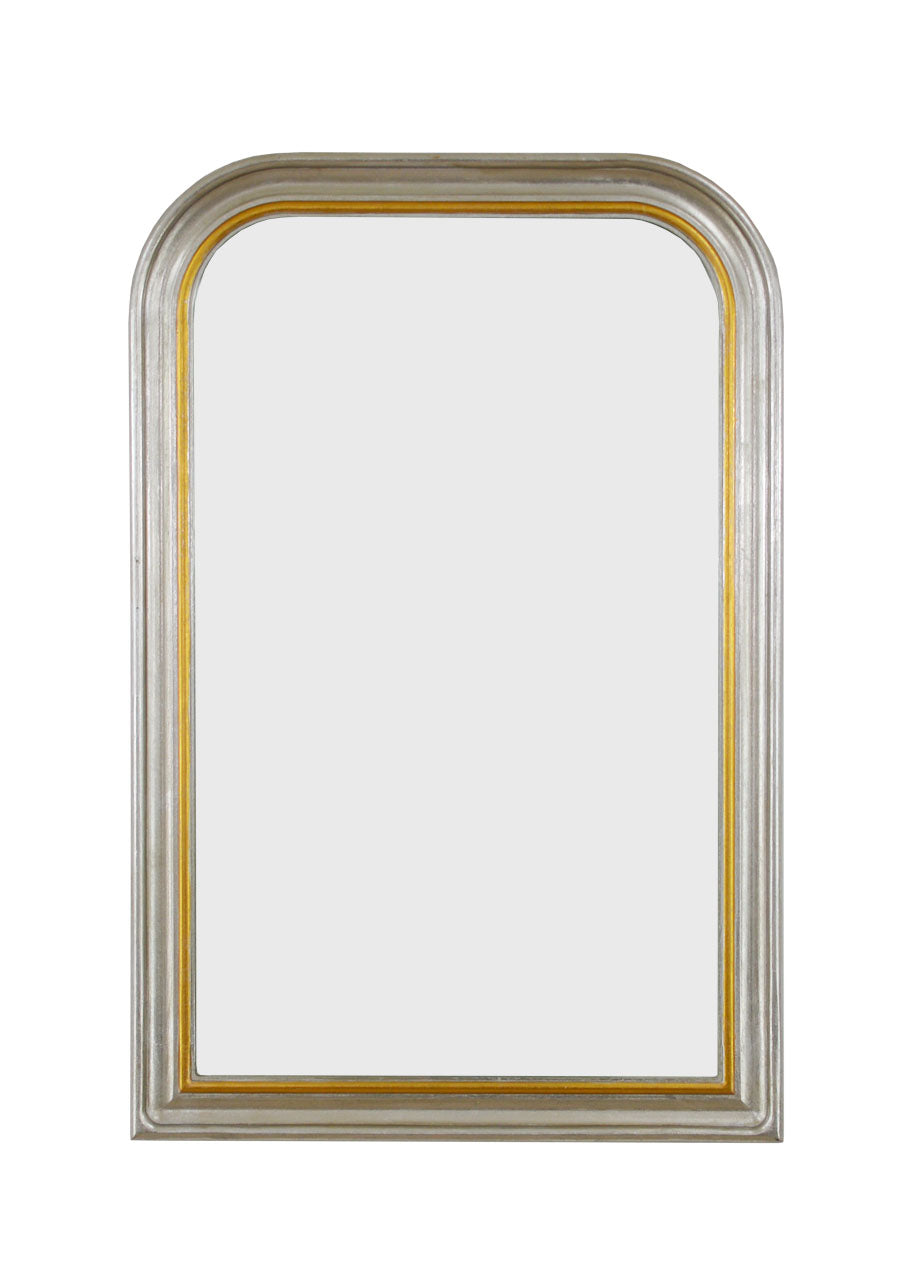Silver & Gold Louis Philippe Wall Mirror - Small