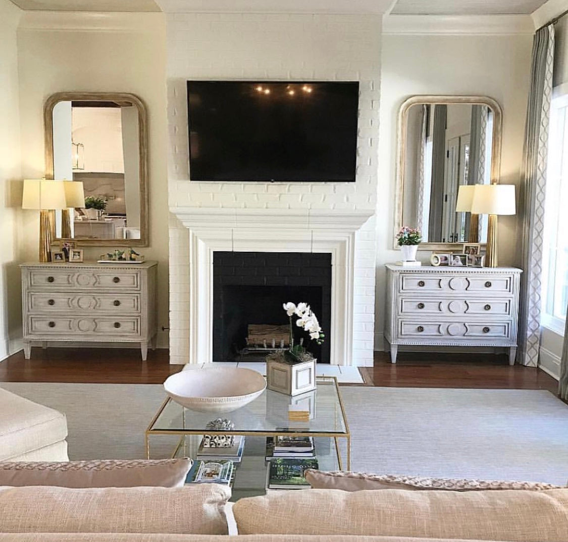 Silver & Gold Louis Philippe Wall Mirror - Large