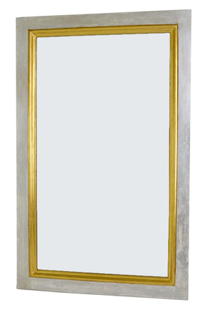 Silver & Gold Rectangular Wall Mirror