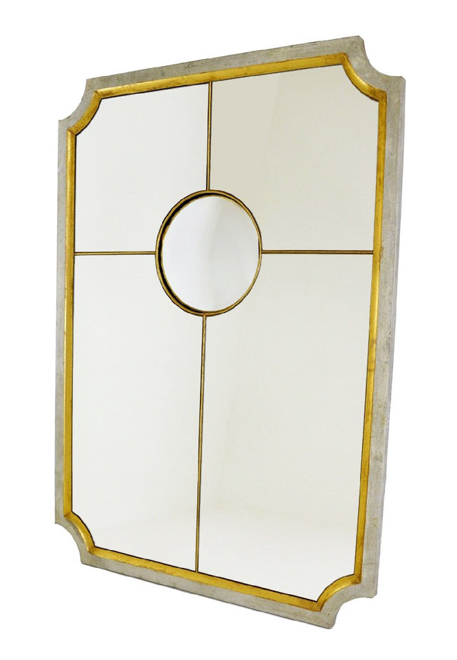 Silver & Gold Sectional Wall Mirror