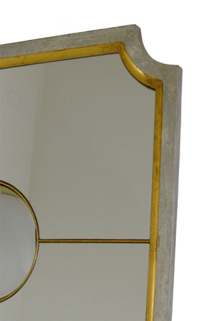 Silver & Gold Sectional Wall Mirror