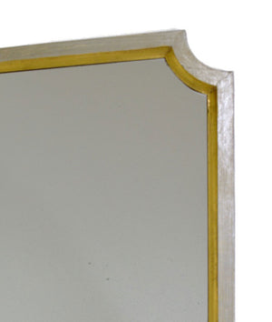 Silver & Gold Round Edge Wall Mirror