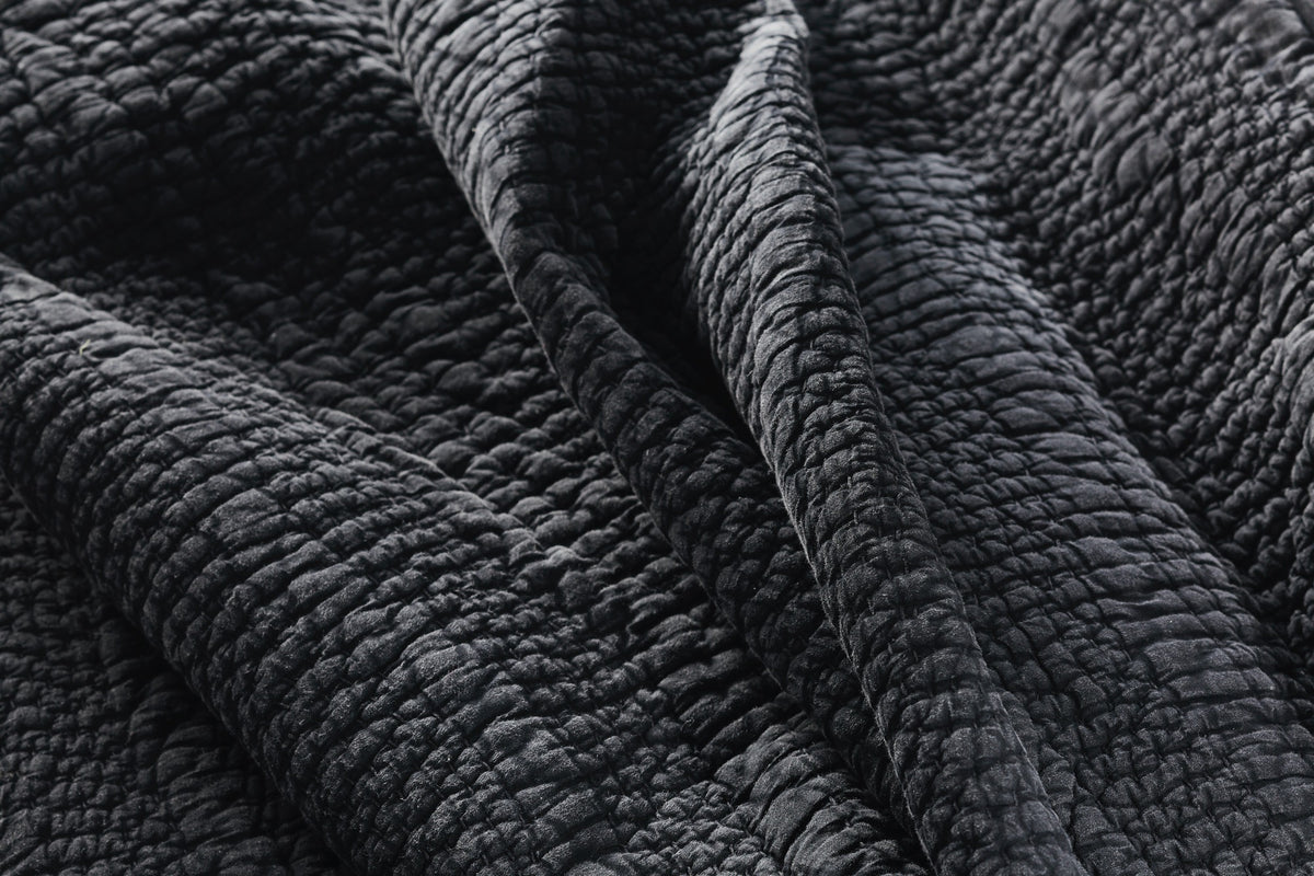 Slade Quilt- Asphalt