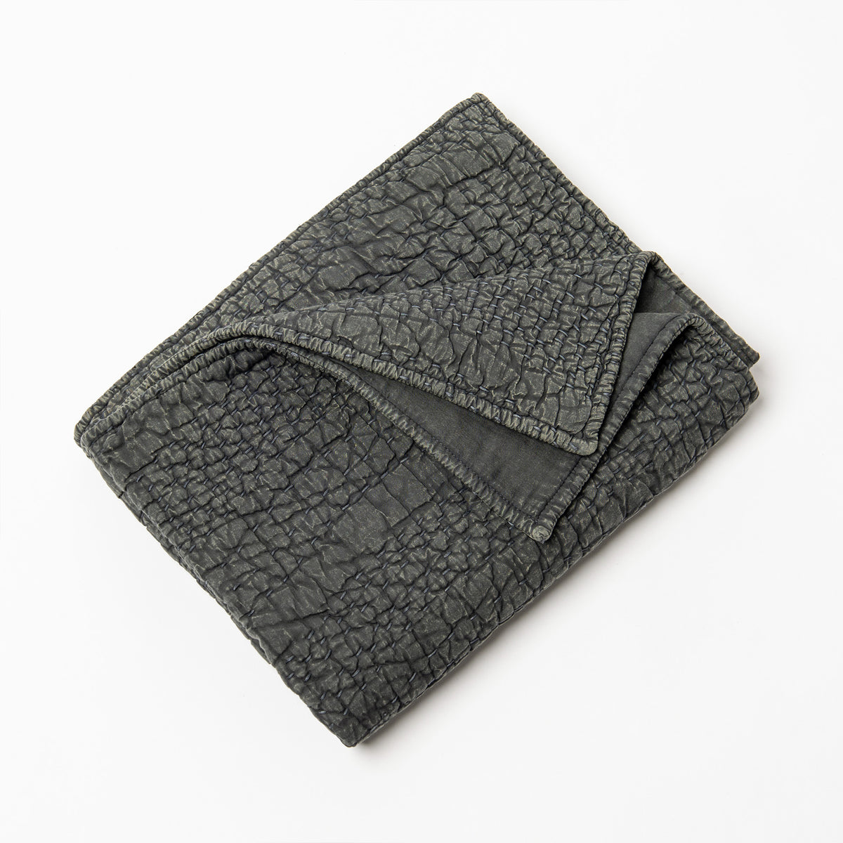 Slade Quilt- steel blue