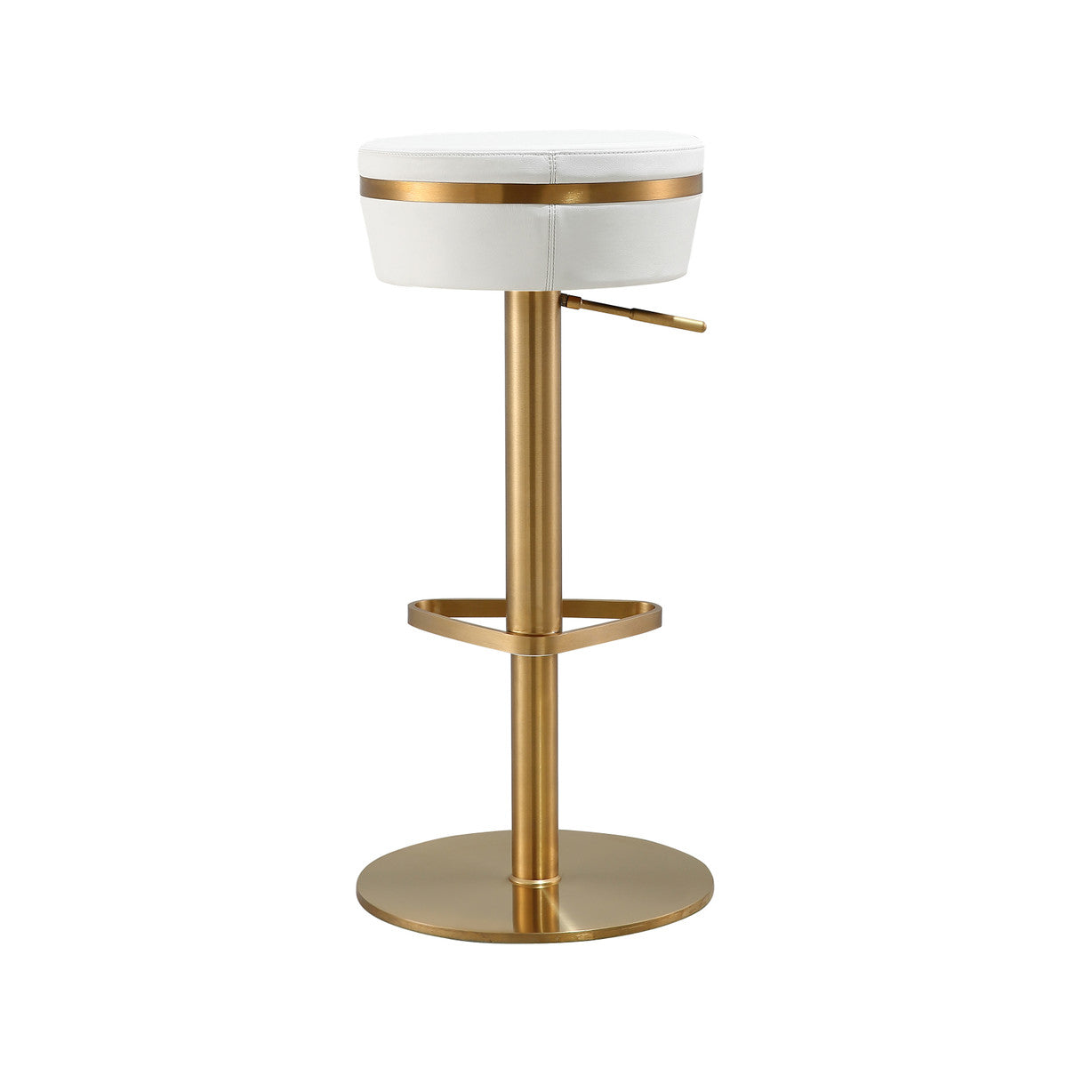 Astro White Adjustable Stool
