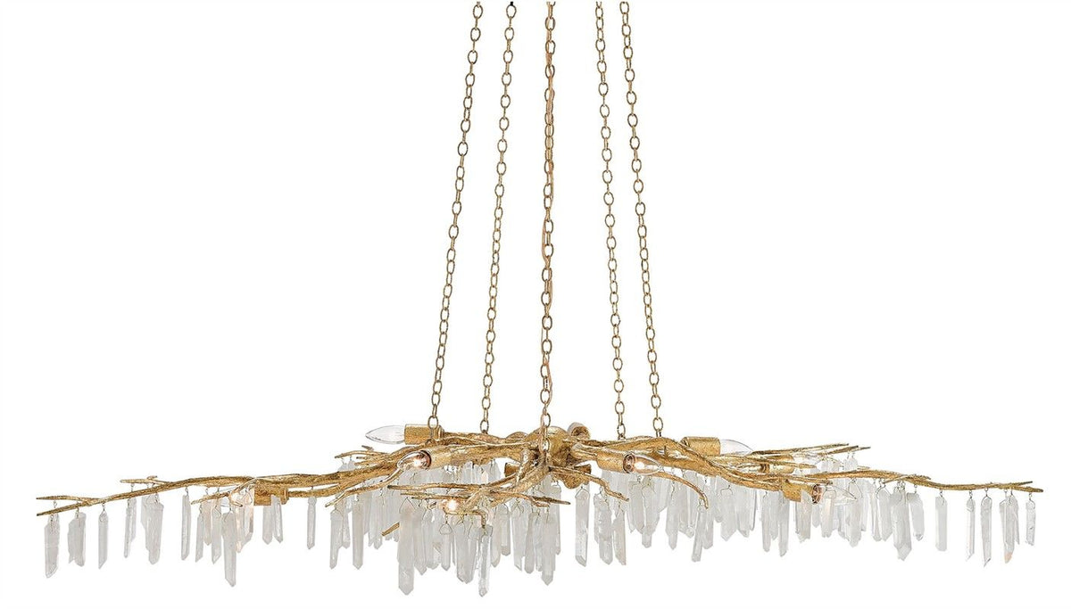 Forest Light Gold Chandelier