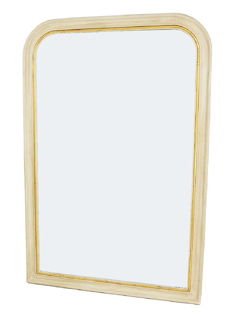 White & Gold Louis Philippe Wall Mirror