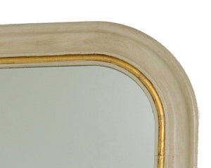 White & Gold Louis Philippe Wall Mirror