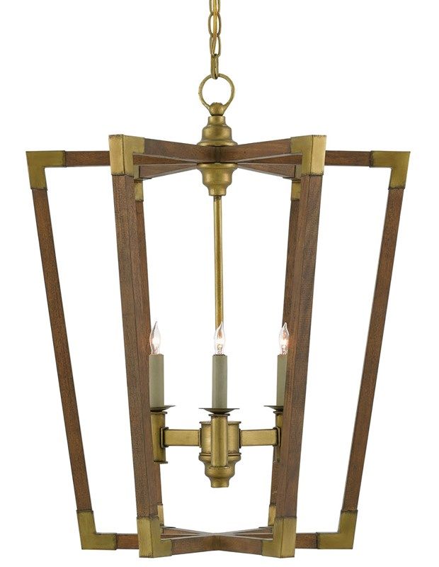 Bastian Medium Chestnut Lantern