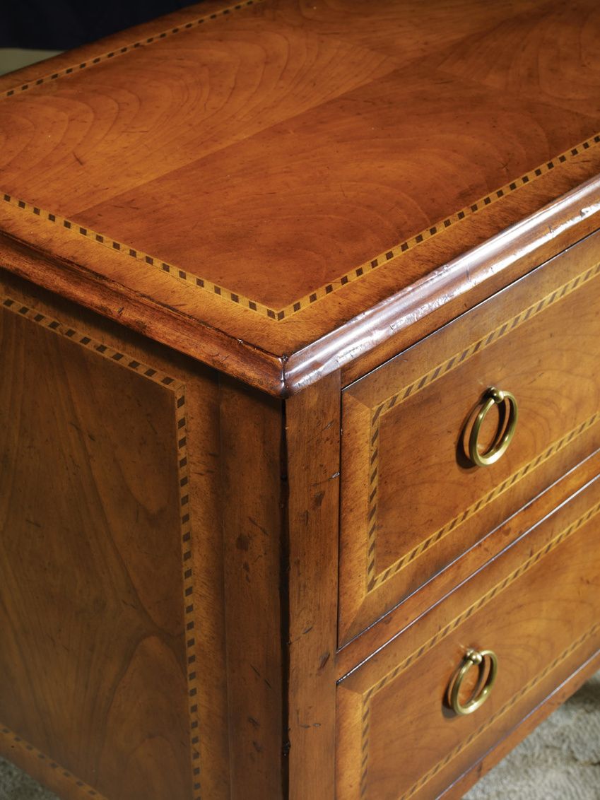 Two Drawer Fruitwood Commode