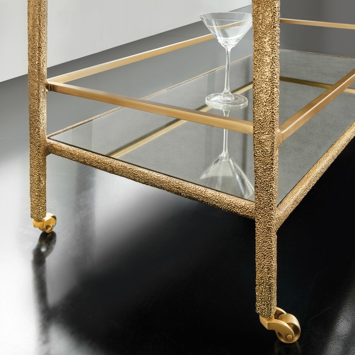 Shagreen Bar Cart