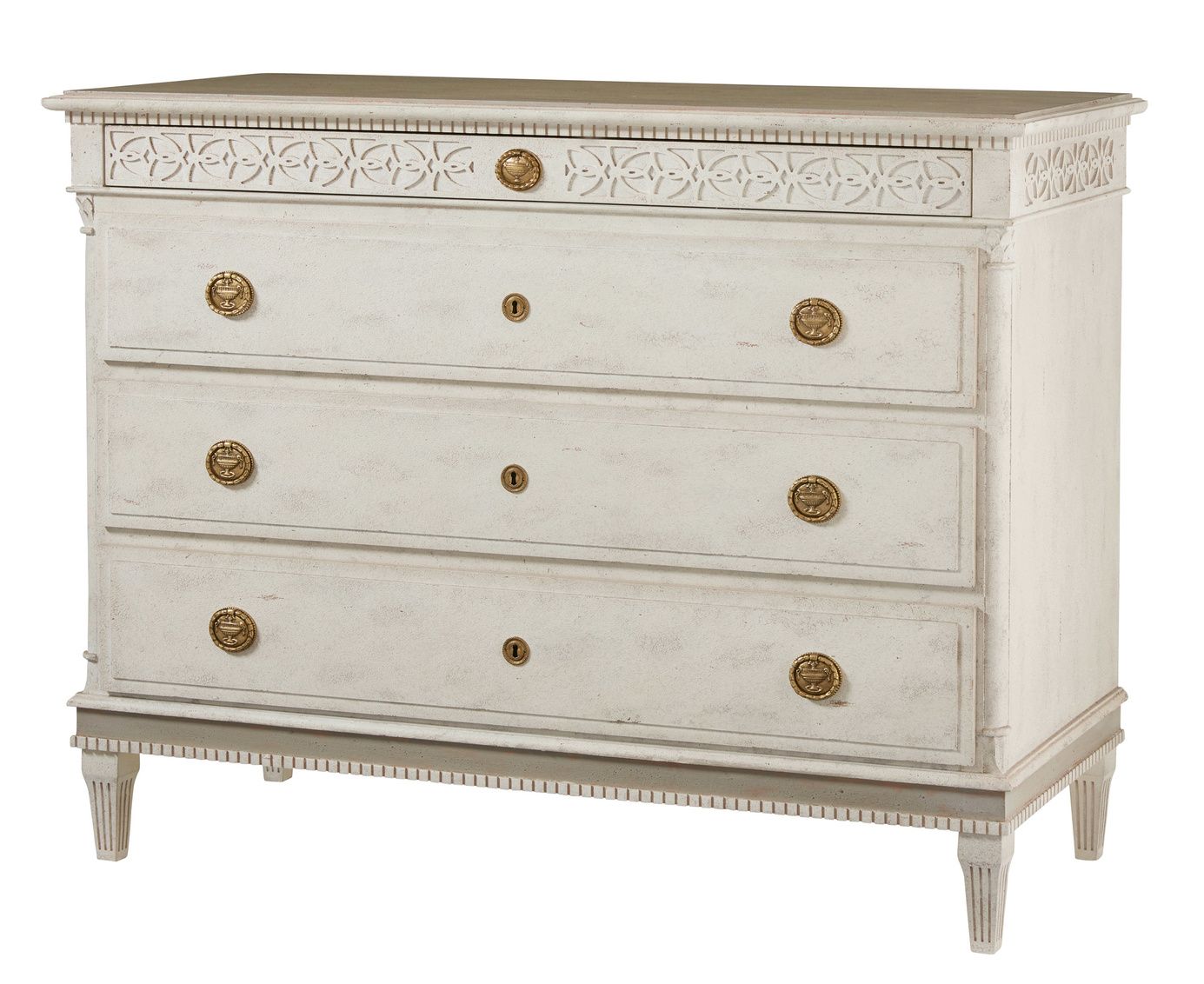 Large Gustavian 4-Drawer Commode